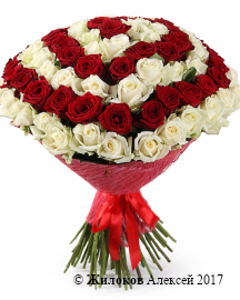 Букет из роз Бесконечность (101 роза)